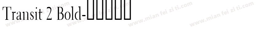 Transit 2 Bold字体转换
